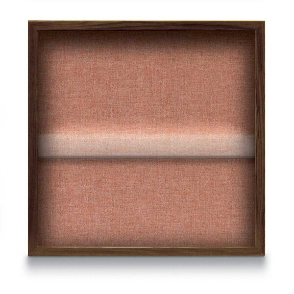 Outdoor Enclosed Combo Board, 48"x36", Bronze Frame/Blue & Rubber